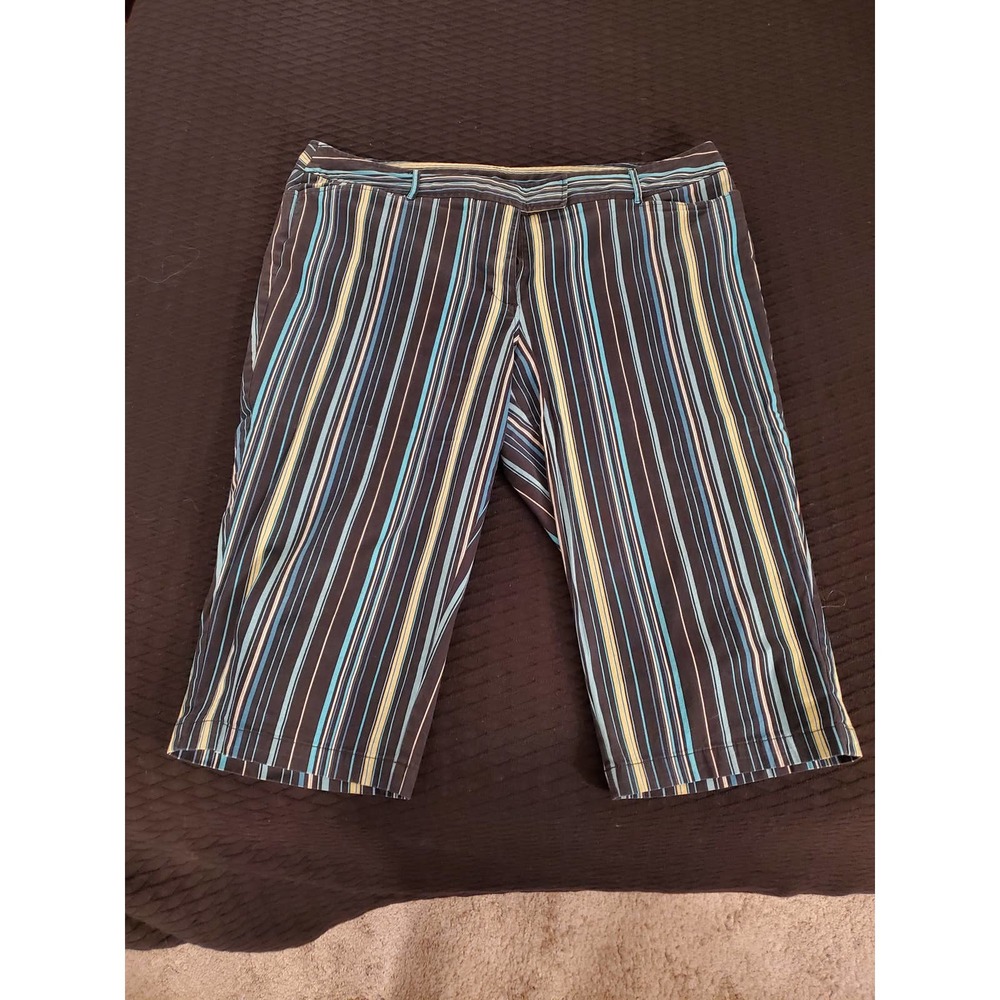 Venezia Size 22 Striped Cropped Pants